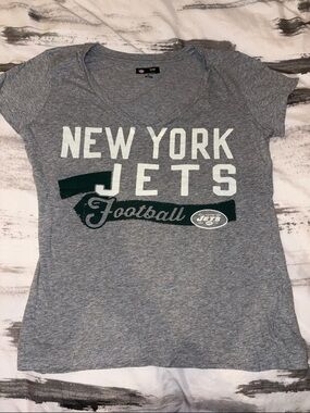 NFL Women's Gray Team Apparel Tee with Shield Logo